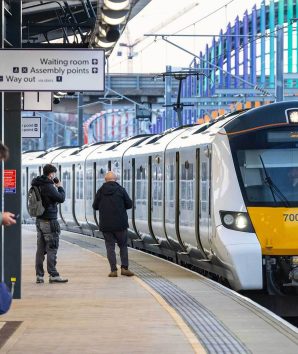 Train in Brent Cross Train Station